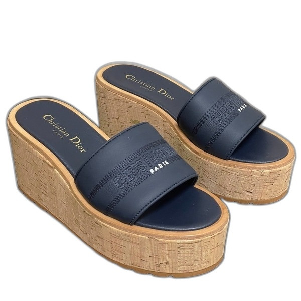[ Dior ] 디올 D-way 웨지힐 샌들
