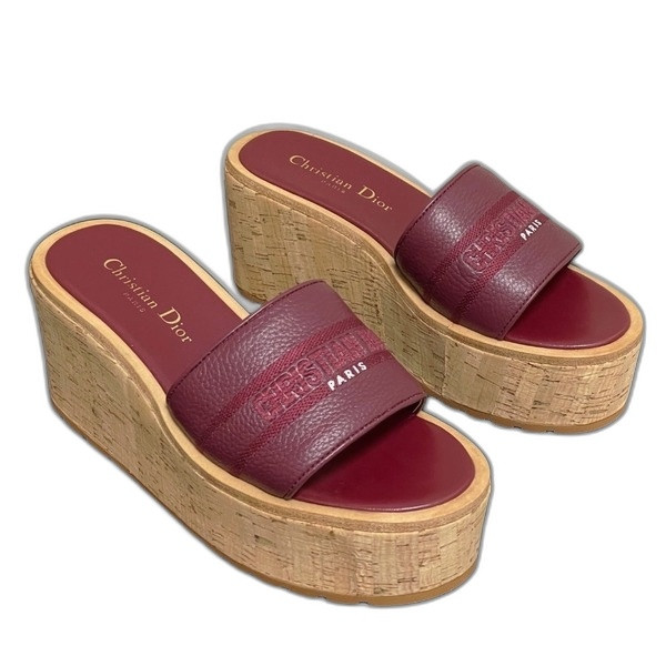 [ Dior ] 디올 D-way 웨지힐 샌들