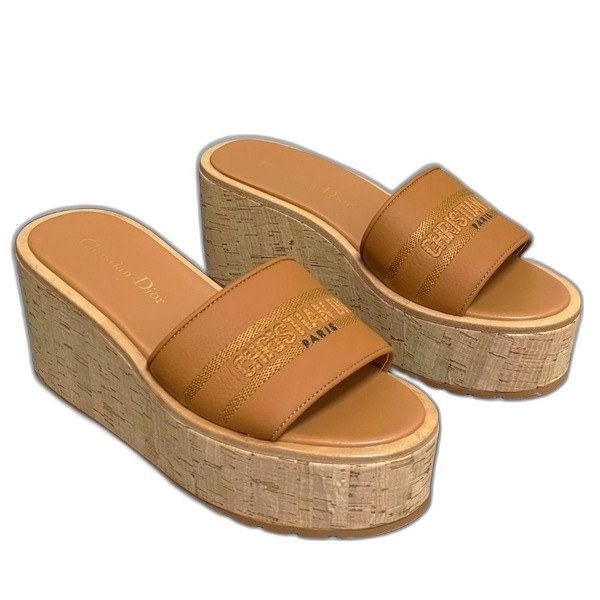 [ Dior ] 디올 D-way 웨지힐 샌들