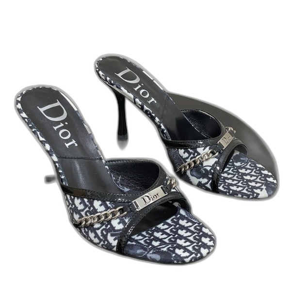 [ Dior ] 디올 체인 뮬 힐