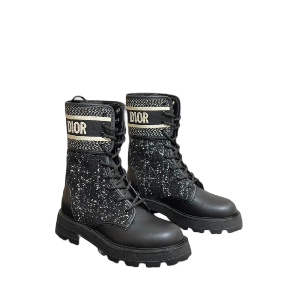 [ Dior ] 디올 트위드 워커 부츠