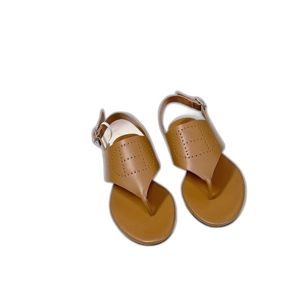 [ Hermes ] 에르메스 가죽 쪼리 샌들