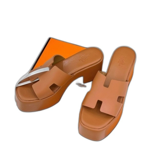 [ Hermes ] 에르메스 H 통굽 샌들