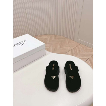 [Prada] 프라다 벨벳 조리 샌들