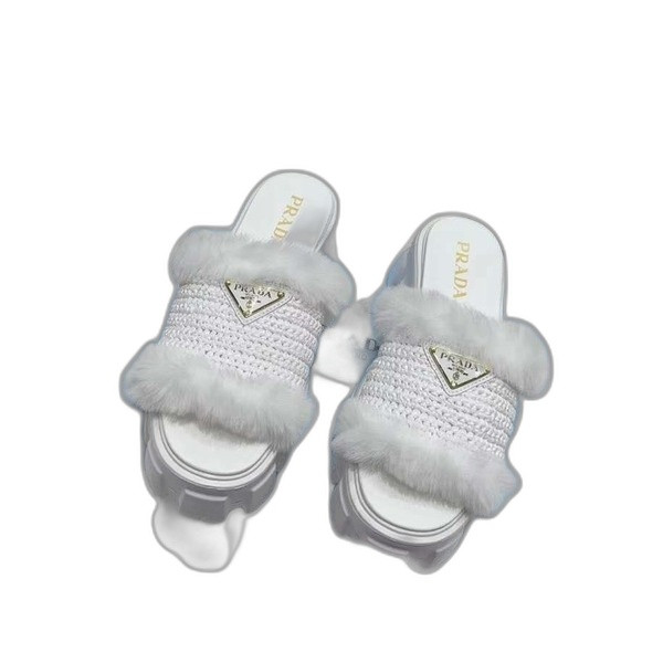 [Prada] 프라다 크로셰 퍼 슬라이드