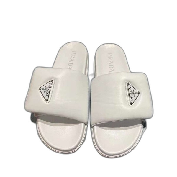 [Prada] 프라다 패딩 나파 가죽 슬라이드