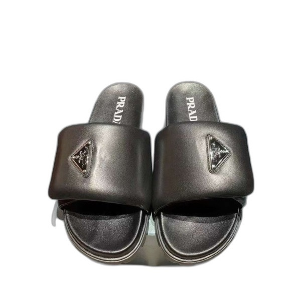[Prada] 프라다 패딩 나파 가죽 슬라이드