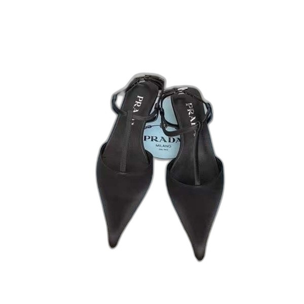 [Prada] 프라다 새틴 슬링백 펌프스