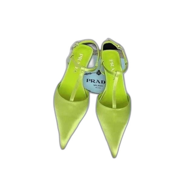 [Prada] 프라다 새틴 슬링백 펌프스