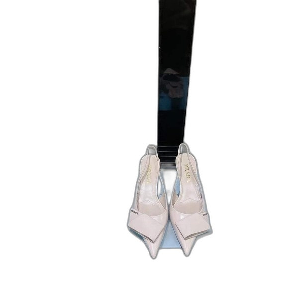 [Prada] 프라다 페이던트 가죽 슬링백 펌프