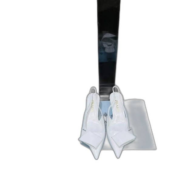 [Prada] 프라다 페이던트 가죽 슬링백 펌프