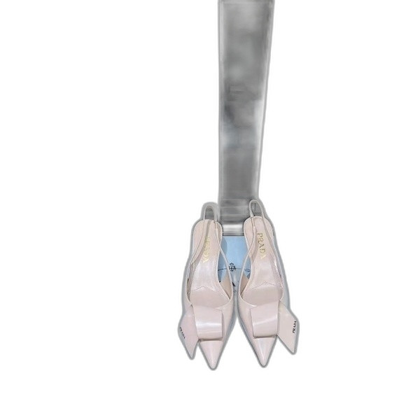 [Prada] 프라다 페이던트 가죽 슬링백 펌프