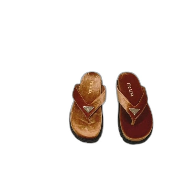 [Prada] 프라다 벨벳 조리 샌들