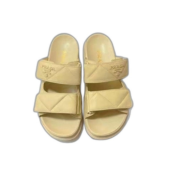 [Prada] 프라다 퀼팅 나파 가죽 슬라이드