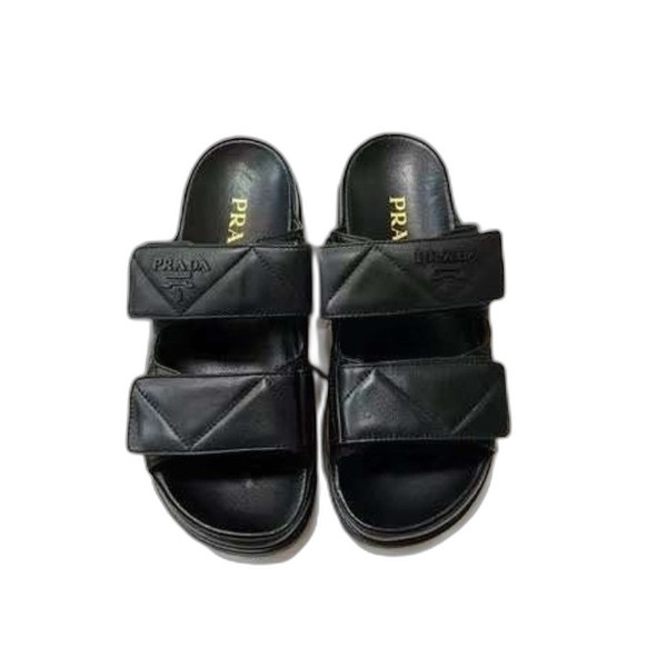 [Prada] 프라다 퀼팅 나파 가죽 슬라이드