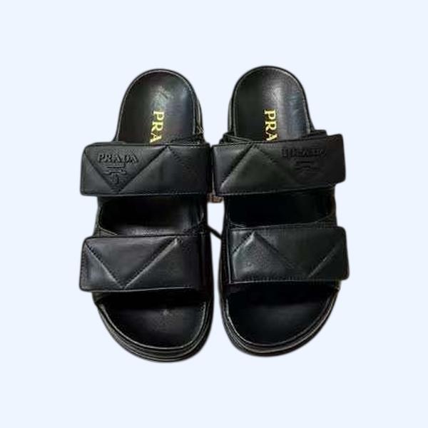 [Prada] 프라다 퀼팅 나파 가죽 슬라이드