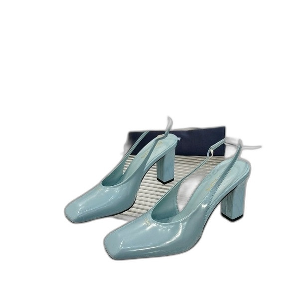 [ 프라다 ] 25 블록 힐 슬링백 펌프스