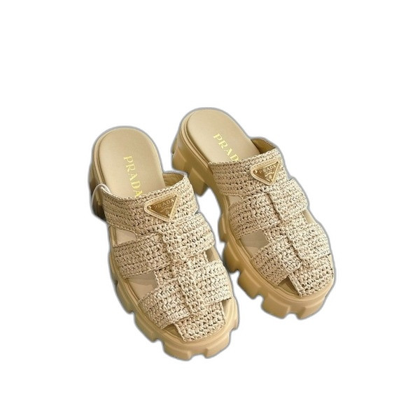 [ Prada ] 프라다 크로셰 뮬