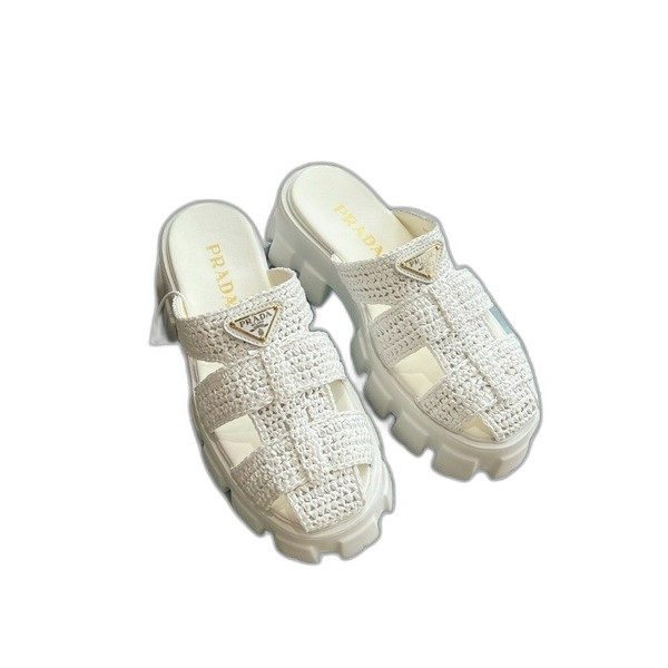 [ Prada ] 프라다 크로셰 뮬