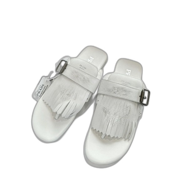 [ Prada ] 프라다 셔플 가죽 통 샌들