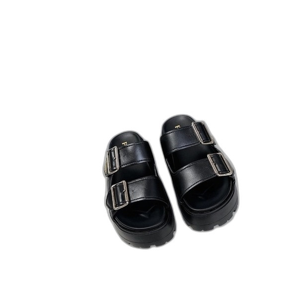 [ Prada ] 프라다 가죽 스트랩 슬라이드