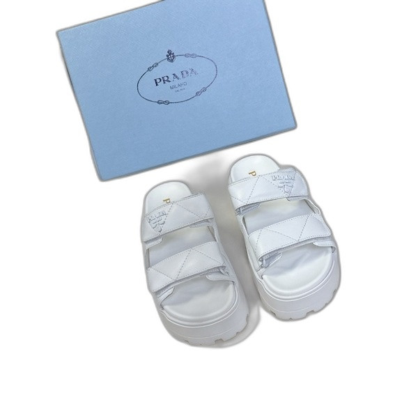 [ Prada ] 프라다 모놀리스 가죽 슬라이드