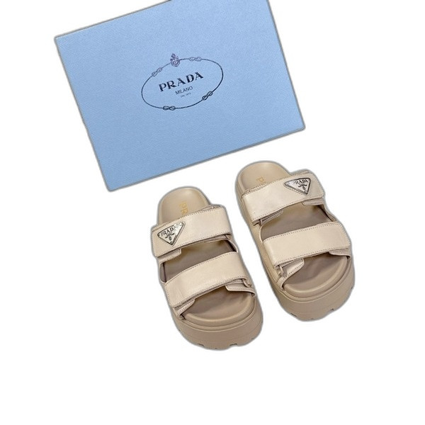 [ Prada ] 프라다 나파 가죽 슬라이드
