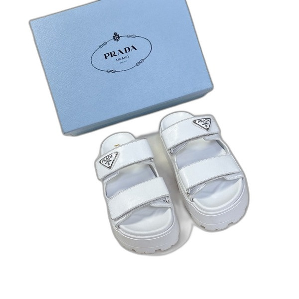 [ Prada ] 프라다 나파 가죽 슬라이드