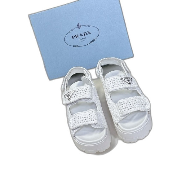 [ Prada ] 프라다 크로셰 샌들