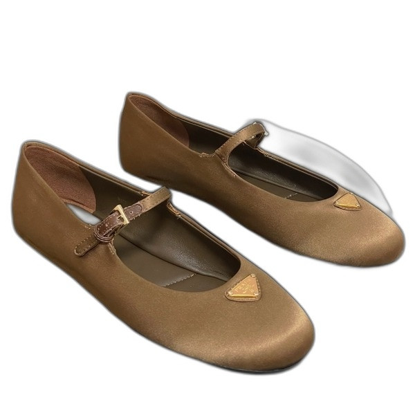 [ Prada ] 프라다 새틴 메리제인 플랫