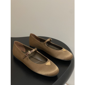 [ Prada ] 프라다 새틴 메리제인 플랫