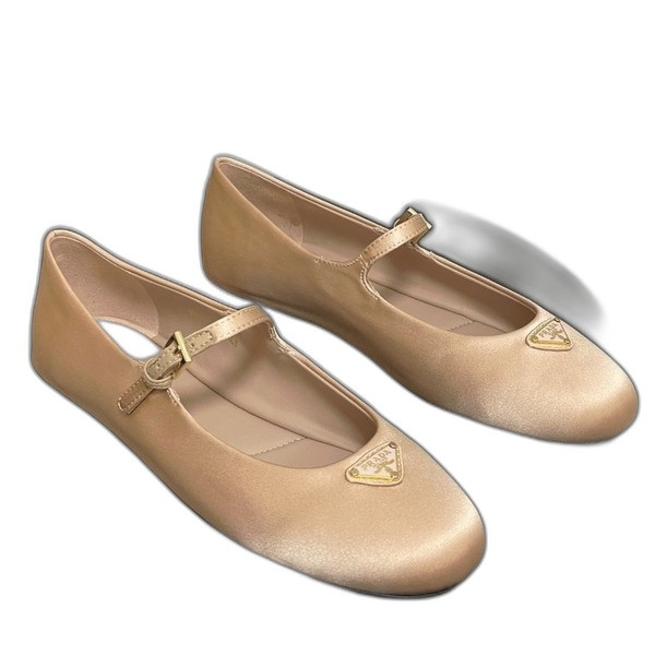 [ Prada ] 프라다 새틴 메리제인 플랫