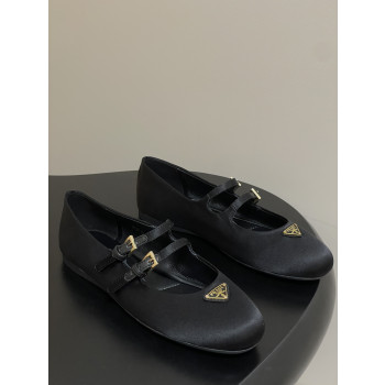 [ Prada ] 프라다 새틴 메리제인 플랫