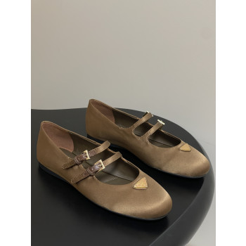 [ Prada ] 프라다 새틴 메리제인 플랫