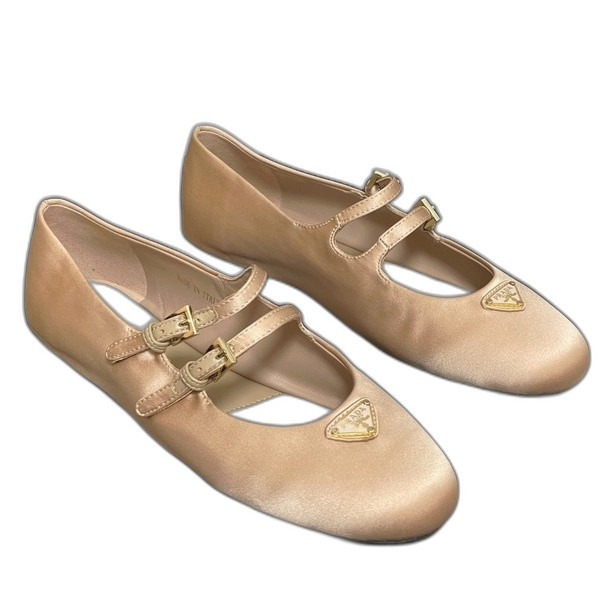 [ Prada ] 프라다 새틴 메리제인 플랫