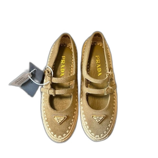 [ Prada ] 프라다 스웨이드 발레리나