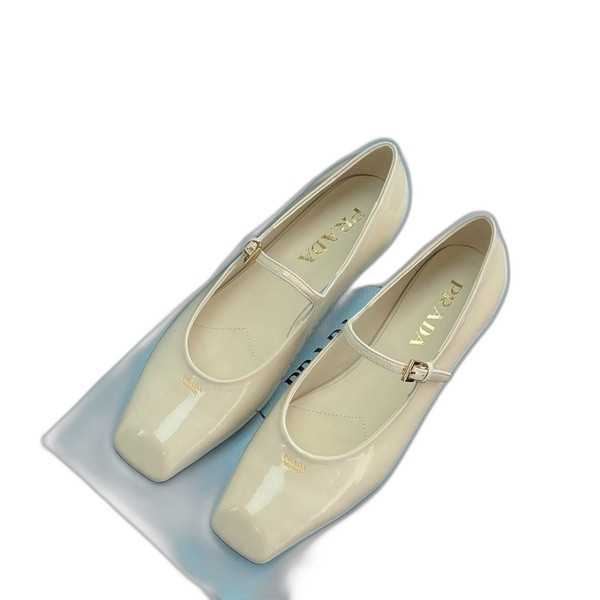 [ 프라다 ] 메리제인 발레리나 플랫 슈즈