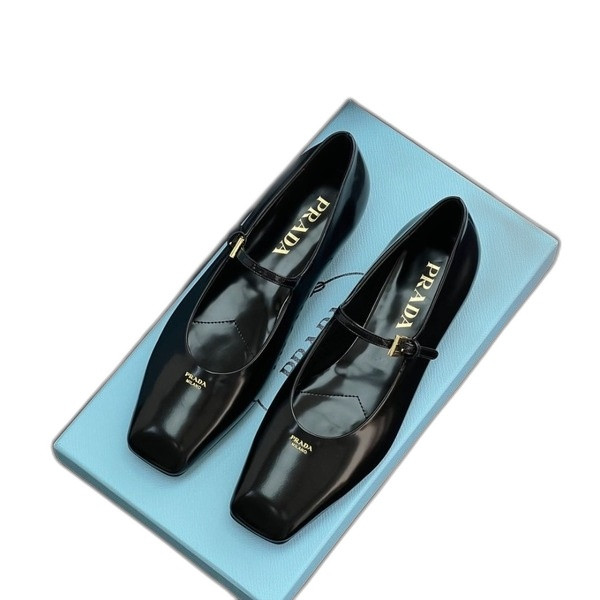 [ 프라다 ] 메리제인 발레리나 플랫 슈즈