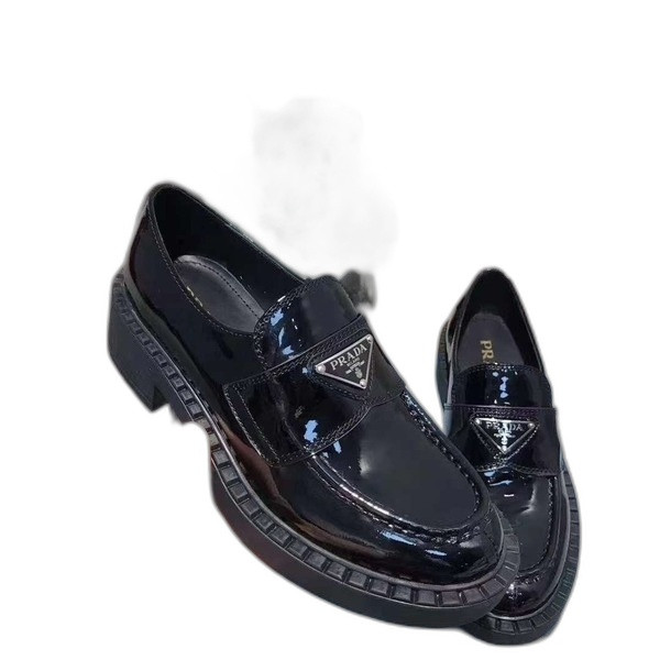 [Prada] 프라다 초콜릿 페이던트 가죽 로퍼