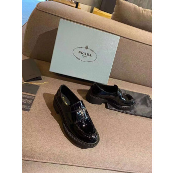 [Prada] 프라다 초콜릿 페이던트 가죽 로퍼