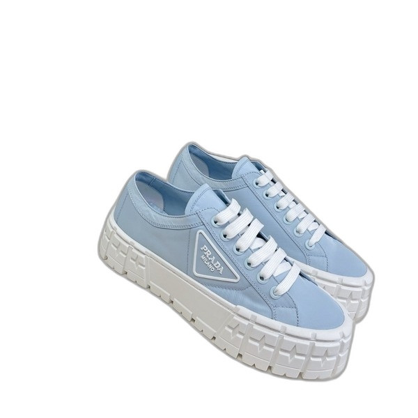 [ 프라다 ] 플랫폼 나일론 개버딘 스니커즈