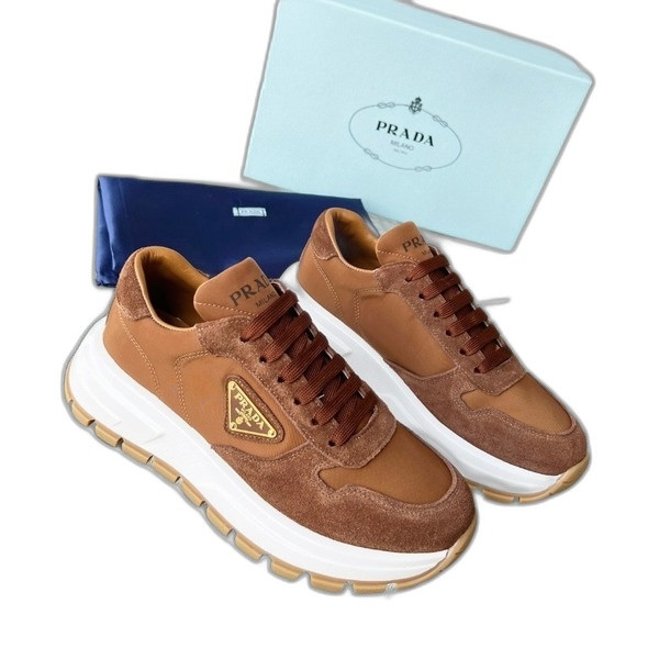 [ 프라다 ] prax 01 스웨이드 & 나일론 스니커즈