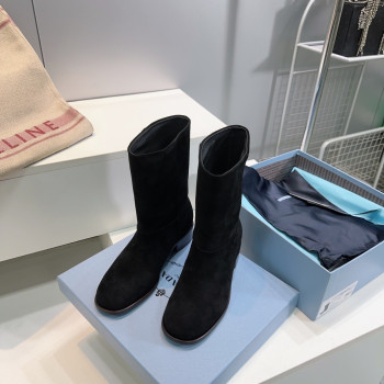 [ Prada ] 프라다 스웨이드 미들 부츠