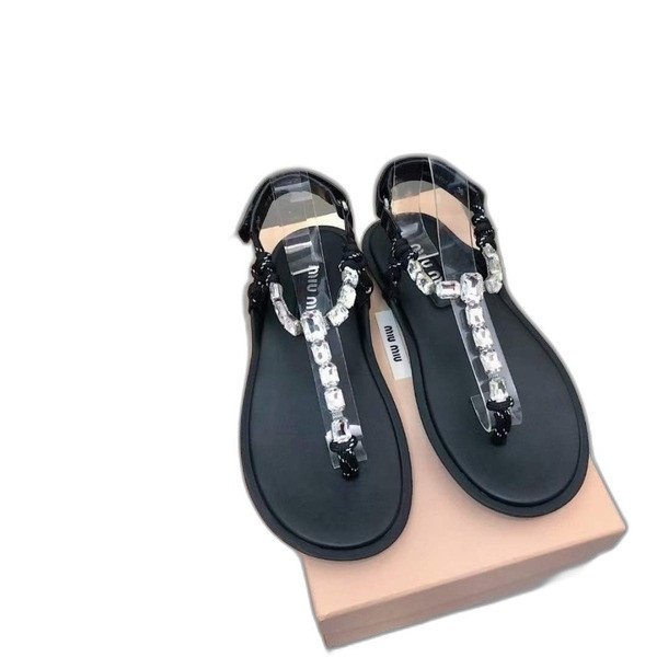 [Miu Miu] 미우미우 코튼 코드 통 샌들