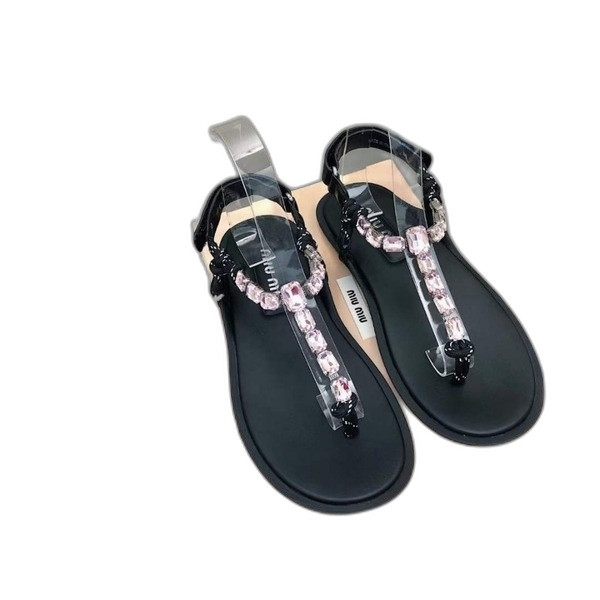 [Miu Miu] 미우미우 코튼 코드 통 샌들