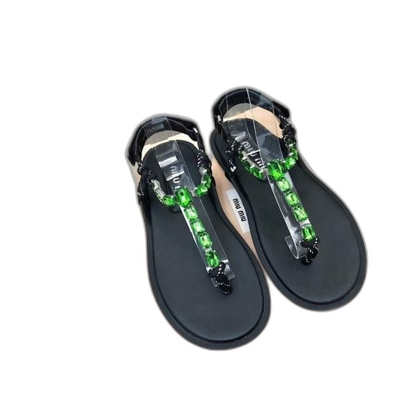 [Miu Miu] 미우미우 코튼 코드 통 샌들