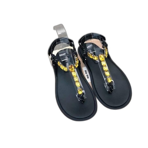 [Miu Miu] 미우미우 코튼 코드 통 샌들