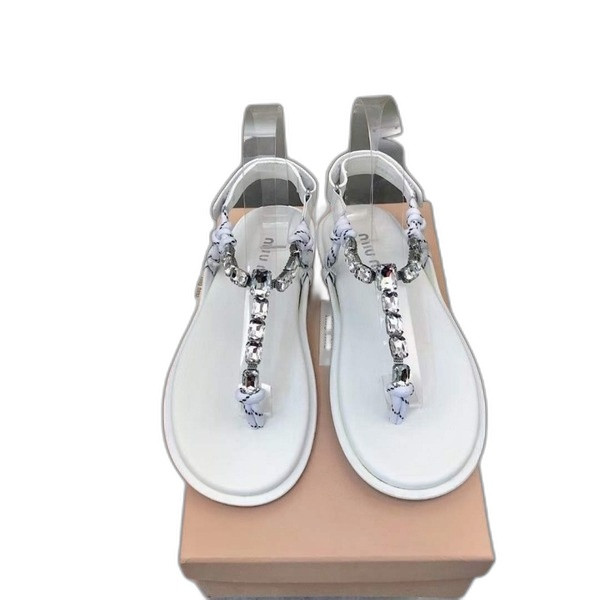 [Miu Miu] 미우미우 코튼 코드 통 샌들