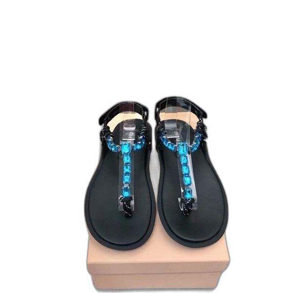 [Miu Miu] 미우미우 코튼 코드 통 샌들