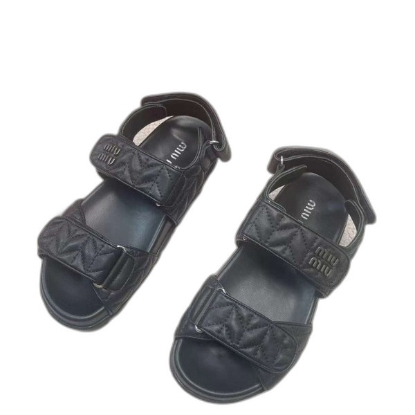 [Miu Miu] 미우미우 마테라쎄 나파 가죽 샌들